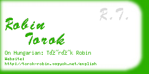 robin torok business card